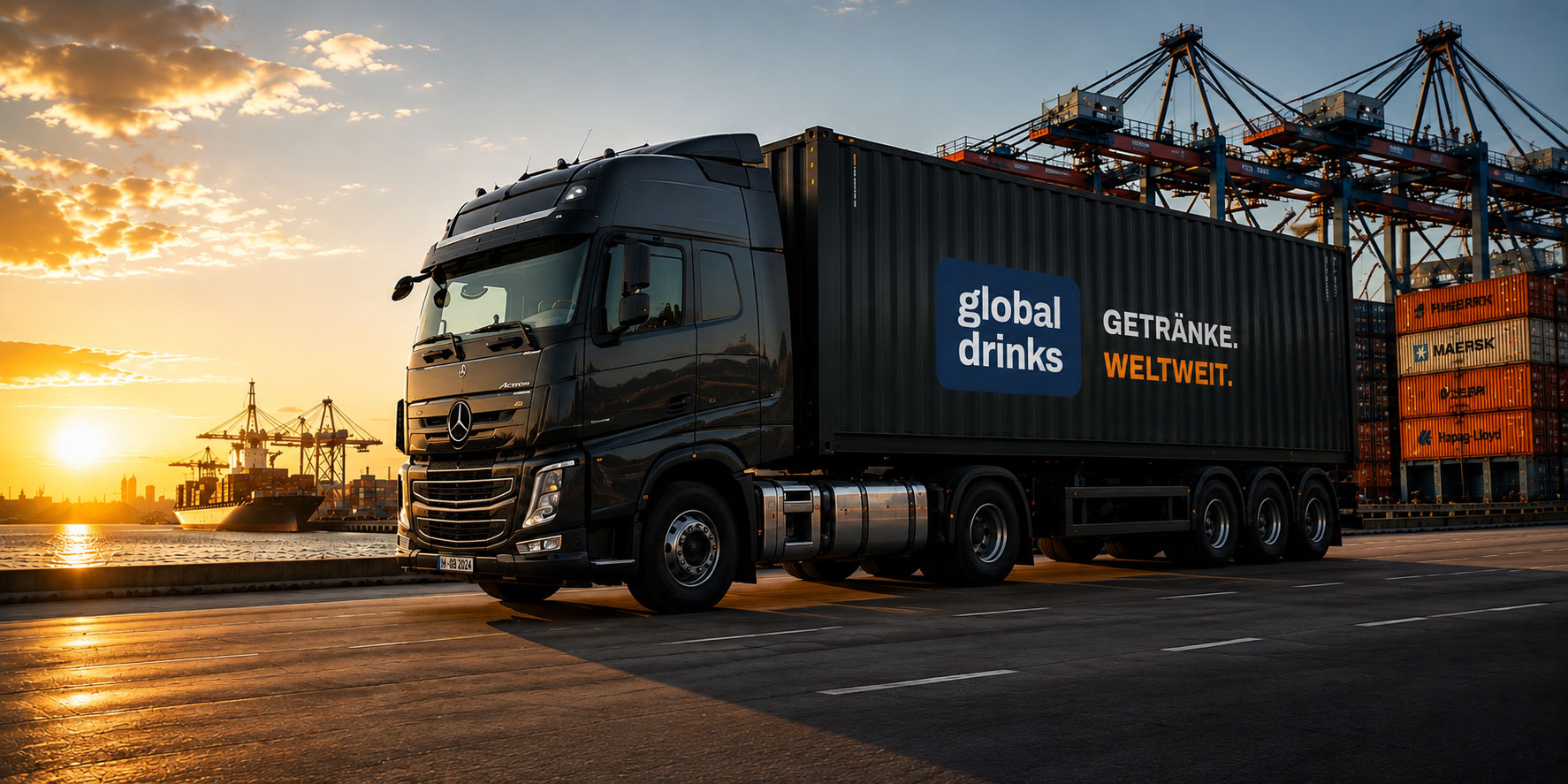 Containerterminal im Hafen